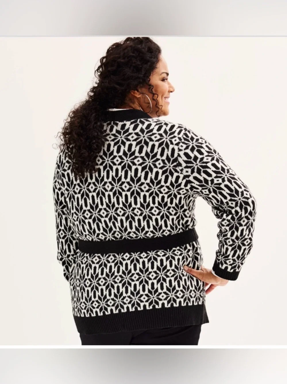 Croft & Barrow Tie Waist Cardigan - Picture 2 of 5